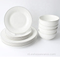 Goede kwaliteit 18 stks White Hotel Servies Set